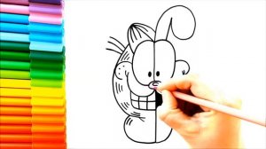 Простые рисунки - Рисование Гарфилда и Оди