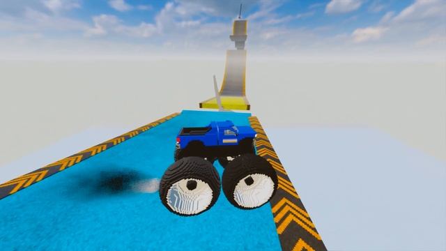 Colorful and Surprising Bridge Challenge: Cars Cross the Fun-filled Loop in Teardown Game смотреть онлайн