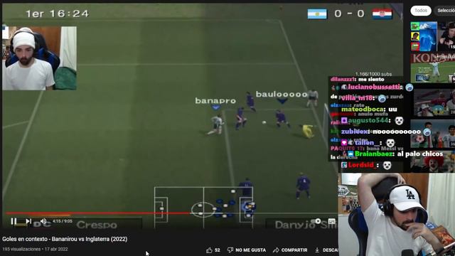 Goles en contexto - Bananirou vs Streamers (2022) (reacción) смотреть онлайн