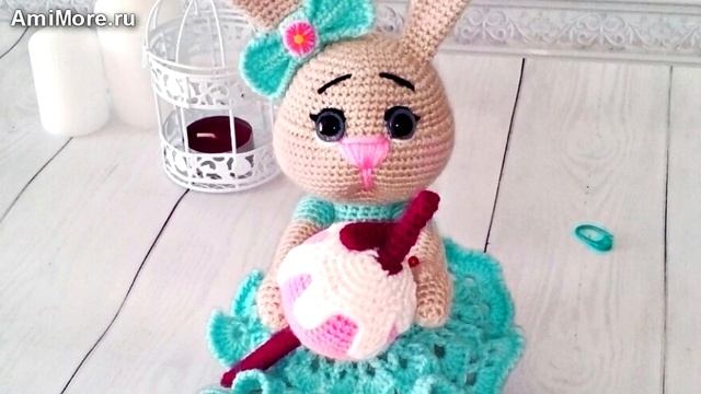Амигуруми: схема Зайка с мороженкой. Игрушки вязаные крючком - Free crochet patterns. смотреть онлайн