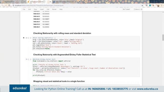 Python Live - 1| Time Series Analysis in Python | Data Science with Python Training | Edureka смотреть онлайн