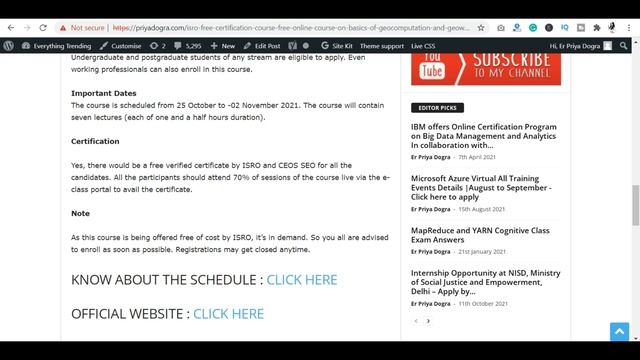 ISRO Python Free Course with Certificate | ISRO Certification Courses - Learn Python,R, Database смотреть онлайн