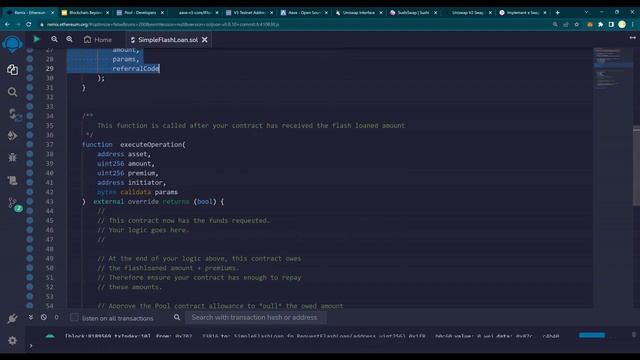 Flash Loan Crypto Arbitrage Step-by-Step | AAVE Flash Loans Solidity DIY Tutorials | Solidity Code смотреть онлайн