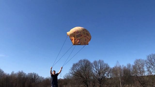 Парашют из простыни своими руками (попытка #1) смотреть онлайн