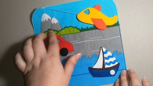 Quiet book Страничка для развивающей книжки Транспорт #quietbook #развивающая книжка #handmade смотреть онлайн