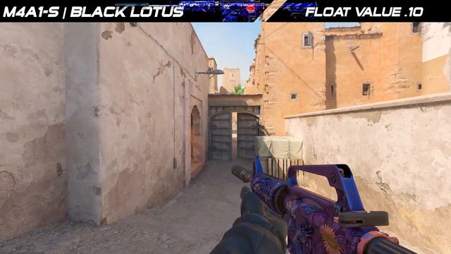 CS2 M4A1-S | Black Lotus - Skin showcase all floats [4K60FPS] смотреть онлайн