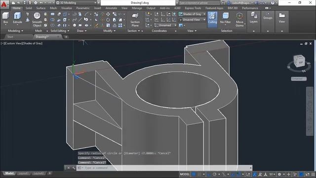 AutoCAD 2016 3D - Exercise 23 смотреть онлайн