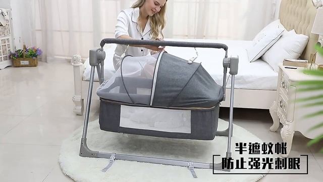 Многофункциональная электрическая колыбель LazyChild для детей 0-3 лет смотреть онлайн