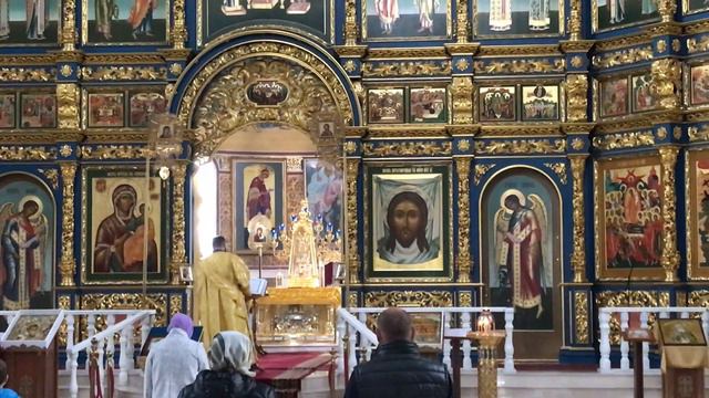 Church service at Uspensky Assumption Cathedral, Astana, Kazakhstan смотреть онлайн