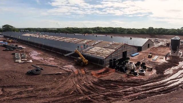 Timelapse video of poultry project, Shropshire, UK смотреть онлайн