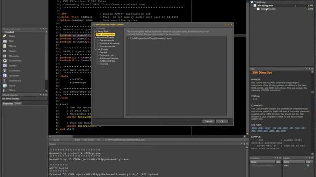 Visual MASM - 32-bit Windows Message Box Application смотреть онлайн