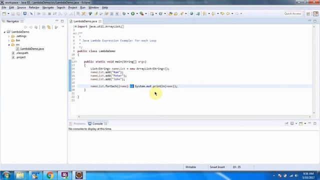 Lambda expression example using forEach loop | Lambda expression in Java | Java Lambda expressions смотреть онлайн