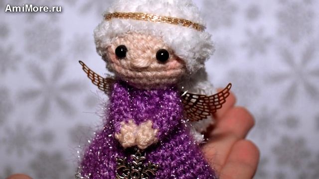 Амигуруми: схема Рождественский ангелок. Игрушки вязаные крючком - Free crochet patterns. смотреть онлайн
