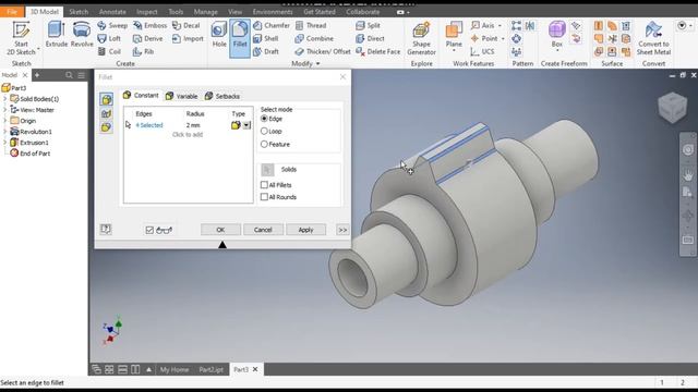 Gear Shaft in Autodesk Inventor || Inventor tutorials || Gear Design || Inventor Drawing Practice смотреть онлайн