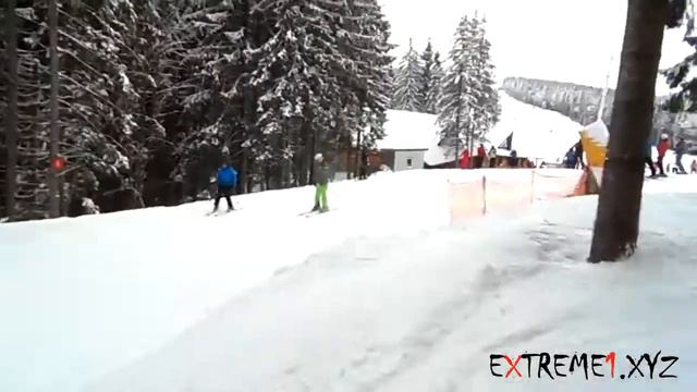 Лес Лыжи Bukovel Ukraine WWW.EXTREME1.XYZ смотреть онлайн