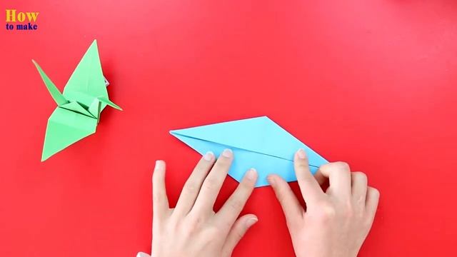 Paper Tsuru - How To Make Origami Tsuru (Crane) | Origami Instructions смотреть онлайн