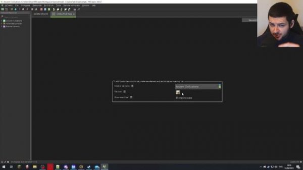 Minecraft: How To Make A Mod With MCreator (Without Coding) Creative Inventory Tab Tutorial