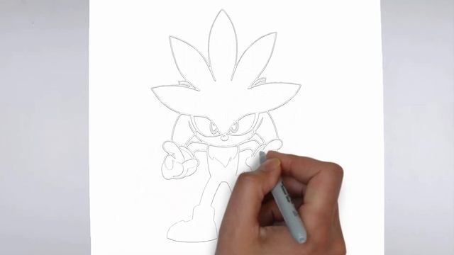 How To Draw Silver the Hedgehog | YouTube Studio Art Tutorial смотреть онлайн