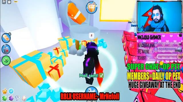 ?LIVE? NEW DOODLE HARDCORE OP PET & ?GEMS? | Pet Simulator X MAILBOX Giveaway Live #petsimulatorx смотреть онлайн