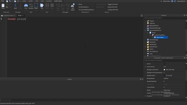 How to make custom health bar in Roblox Studio! смотреть онлайн