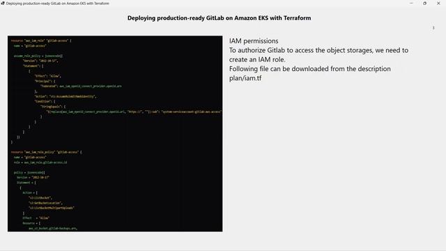 Deploying production ready GitLab on Amazon EKS with Terraform смотреть онлайн