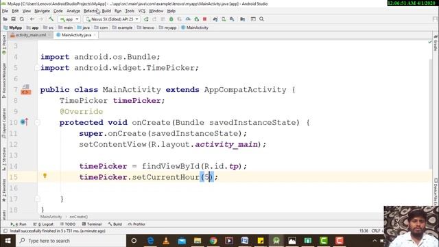 Android Tutorial #5 - TimePicker смотреть онлайн
