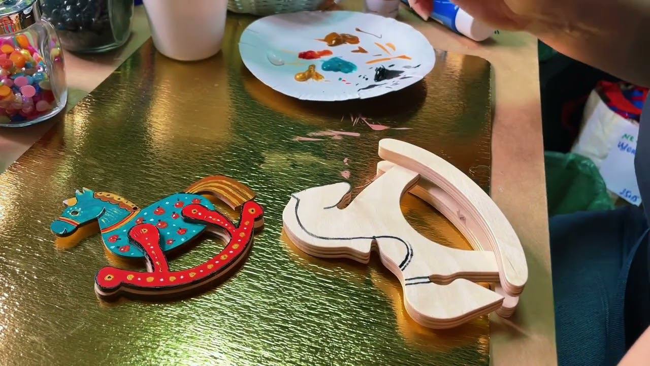 Мастер-класс Роспись деревянных лошадок от AlexGrim Studio смотреть онлайн