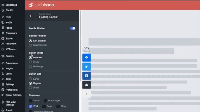 How to Add Social Share Button On Images WordPress Tutorial Social Snap Plugin смотреть онлайн