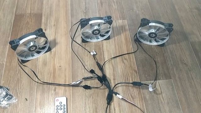 Обзор и подключение комплекта вентиляторов ID-Cooling SF-12025-RGB-TRIO смотреть онлайн