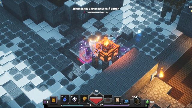 Конец прохождения дополнения Minecraft Dungeons - суровая зима. смотреть онлайн