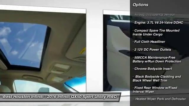 2016 Infiniti QX50 Houston TX X5C054 смотреть онлайн