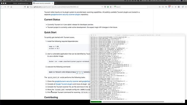 Google Tsunami Security Scanner - Install with sample run смотреть онлайн