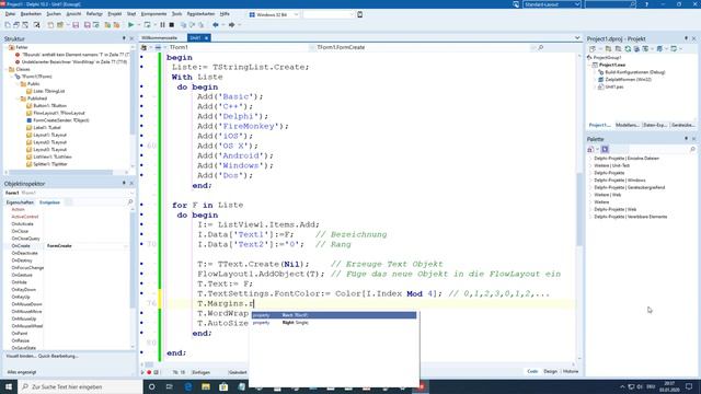 Tutorial: TFlowLayout with FireMonkey (Delphi DX 10.3.3 Rio) on Windows смотреть онлайн