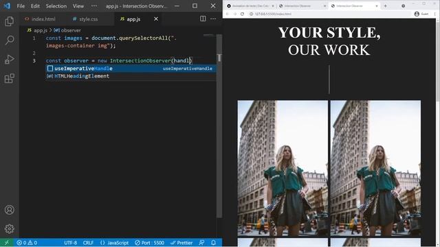 Scroll Animation With Intersection Observer смотреть онлайн
