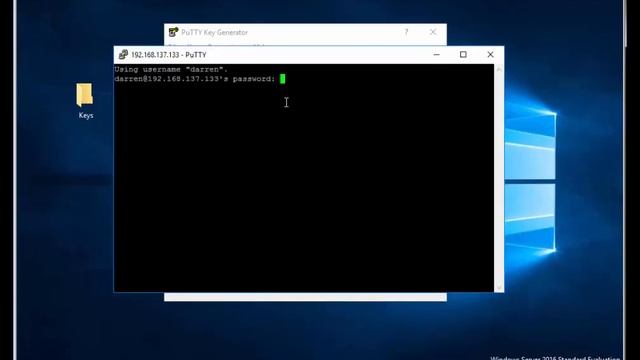 How to Connect To Linux (CentOs 7) Using SSH Keys (Password free authentication) from Windows смотреть онлайн