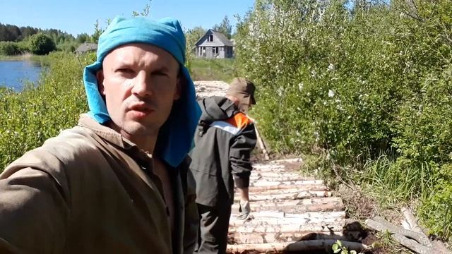 Строим гать, кладём лежнёвку. Что такое лежнёвка, как делать? смотреть онлайн