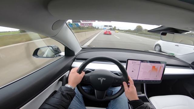 ТЕСЛА МОДЕЛЬ 3 460HP #ТОП_СКОРОСТЬ 235 км