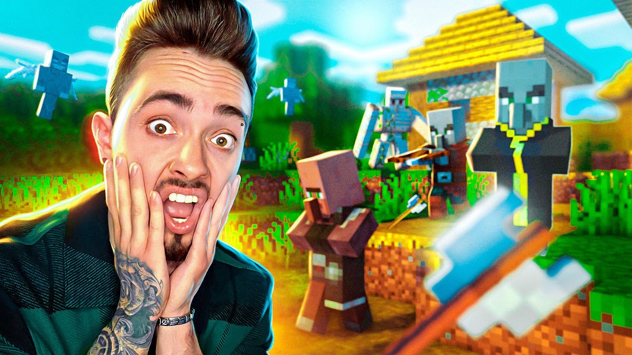 НАШЛИ ПРОКЛЯТУЮ ДЕРЕВНЮ РАЗБОЙНИКОВ В МАЙНКРАФТ! смотреть онлайн