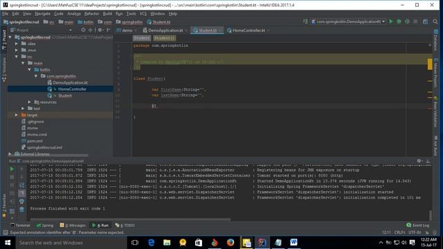 2 Creating Student Model Class in Kotlin смотреть онлайн