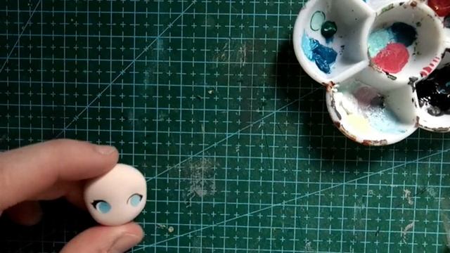 How to paint and sculpt anime faces for anime figures - clay anime figure tutorial (ShroomClay) смотреть онлайн
