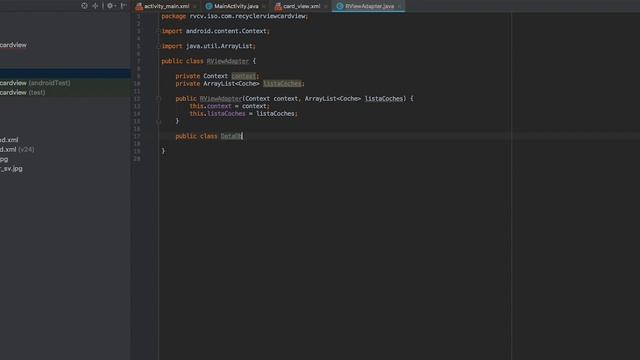 Android Studio - RecyclerView & CardView смотреть онлайн