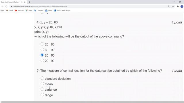 Data Analytics with Python | NPTEL | Week 1| Assignment 1 Solution | JAN 2021 смотреть онлайн