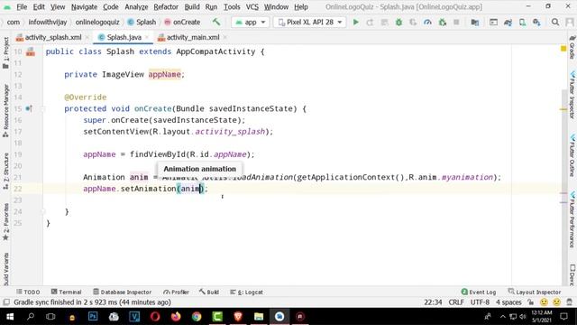 Online Logo Quiz App with Firebase and Firestore in Android Studio | Splash Activity смотреть онлайн