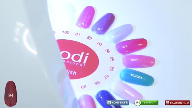 Гель лак № 94 Kodi Professional - технология нанесения СЕКРЕТЫ покрытия гель лаком смотреть онлайн