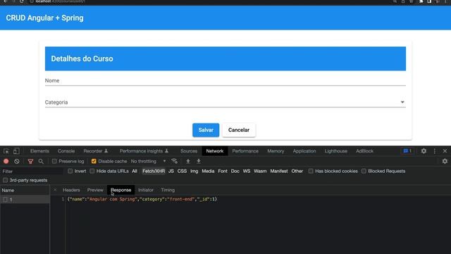 CRUD Angular + Spring | 28: Atualizar Curso: Populando o Formulário смотреть онлайн
