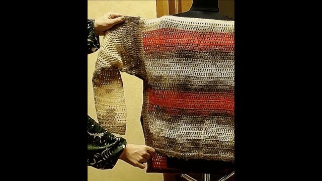 Пончо крючком, воплощенная идея. Crochet poncho смотреть онлайн