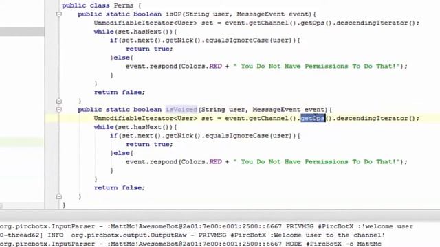 How To Make A Java IRC Bot, Episode 6, Permissions смотреть онлайн