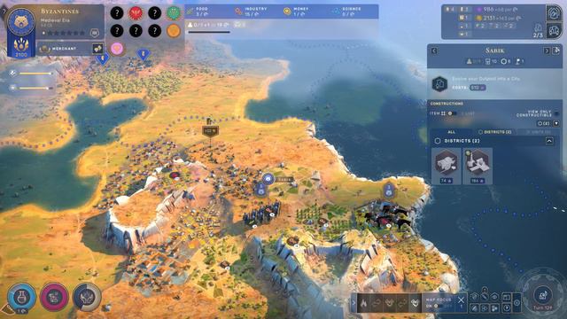 Let's Play Humankind | Gameplay & Beginner Guide Walkthrough Episode 10 | New City of Constantinopl смотреть онлайн