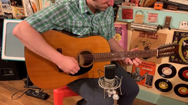 1972 Martin D12-20 12-string dreadnought guitar смотреть онлайн