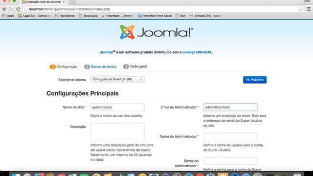 Quickstart com módulo slide show e template bootstrap Joomla! 3.5 смотреть онлайн